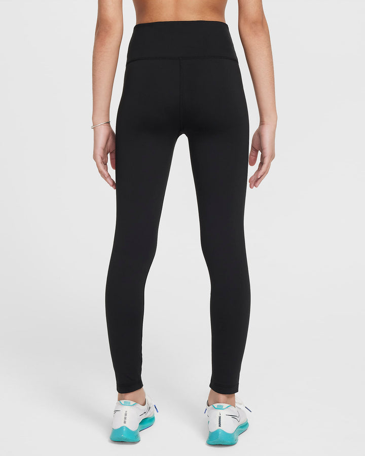 NIKE NIÑA PANTALON G NK DF ONE TGHT BLACK/WHITE