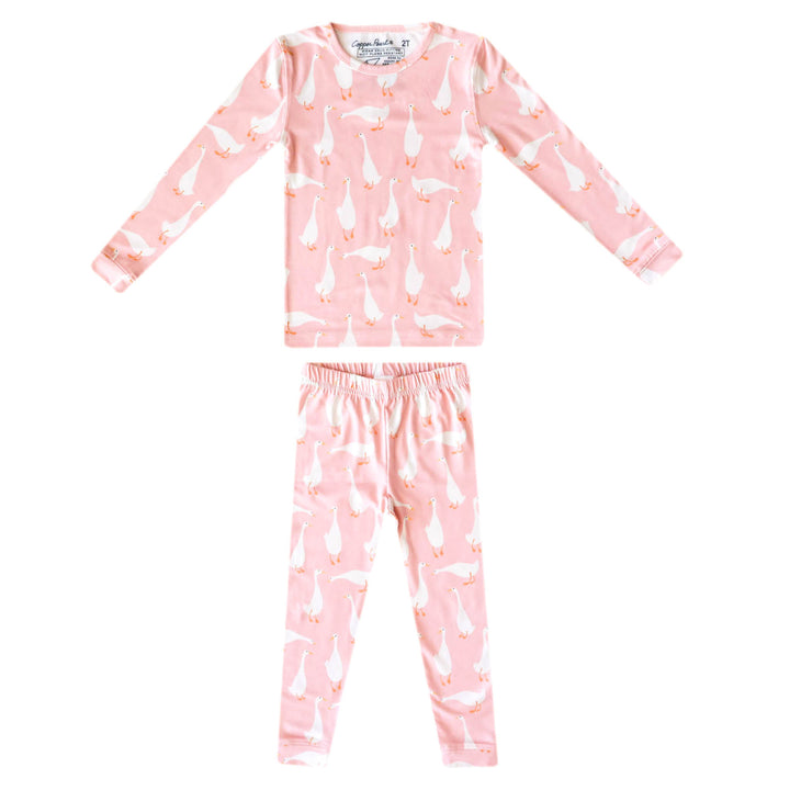 COPPER PEARL NIÑA PIJAMA GOOSIE LONG SLEEVE 2PK