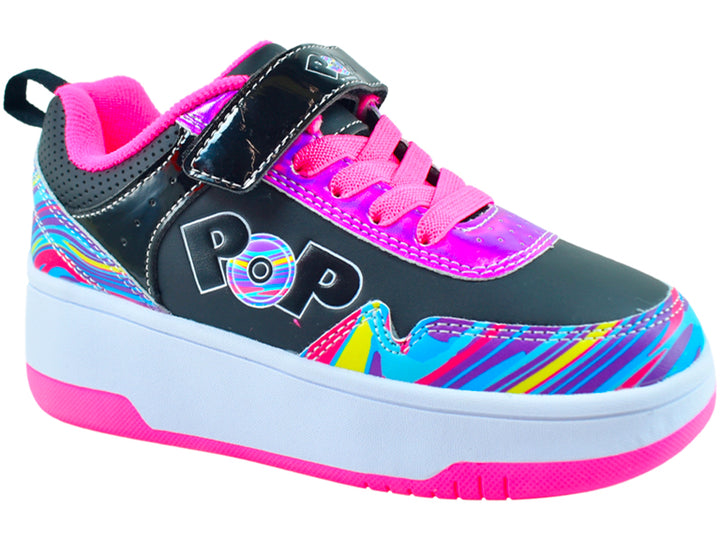 HEELYS NIÑA ZAPATILLA LOPI BLACK/NEON PINK/PURPLE CRUSH