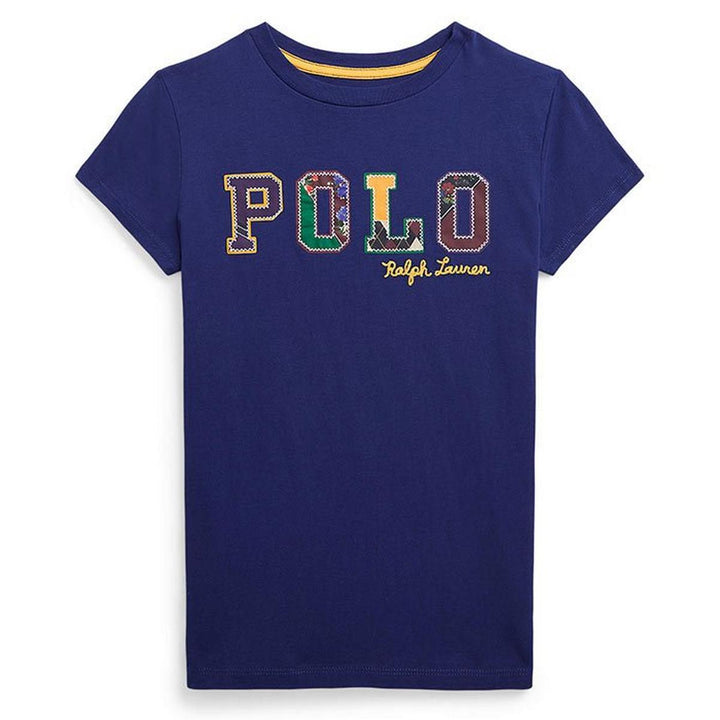 RALPH LAUREN NIÑA TSHIRT CHALET BLUE