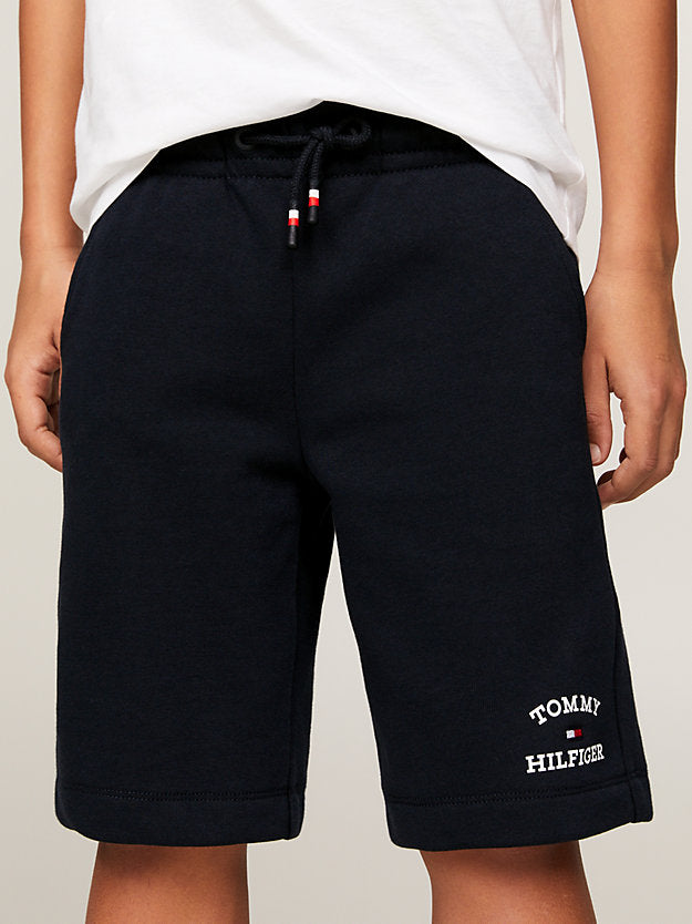 TOMMY HILFIGUER NIÑO SHORT LOGO SWEATS DESERT SKY