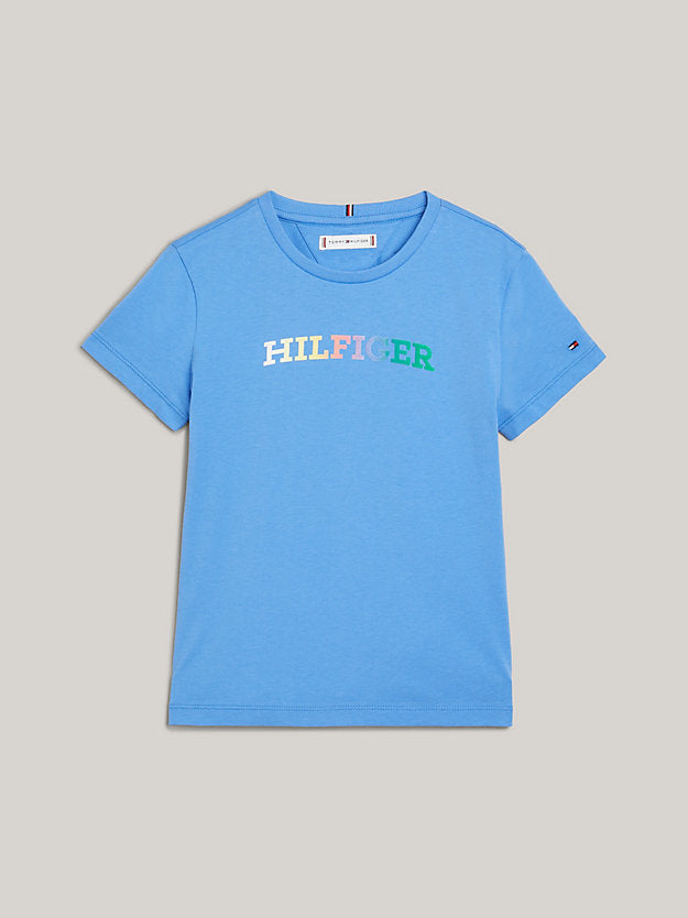 TOMMY HILFIGUER NIÑA TSHIRT MONOTYPE BLUE SPELL