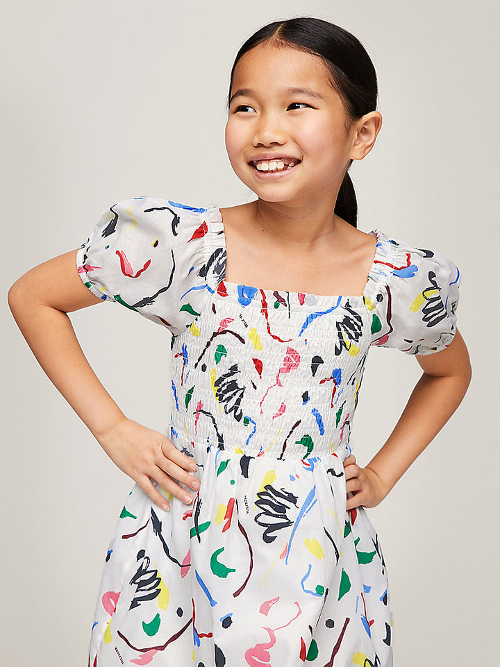 TOMMY HILFIGER NIÑA VESTIDO MULTI COLOR PRINT ALLOVER