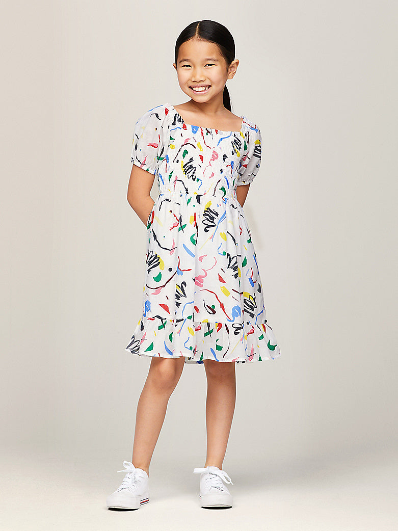 TOMMY HILFIGER NIÑA VESTIDO MULTI COLOR PRINT ALLOVER