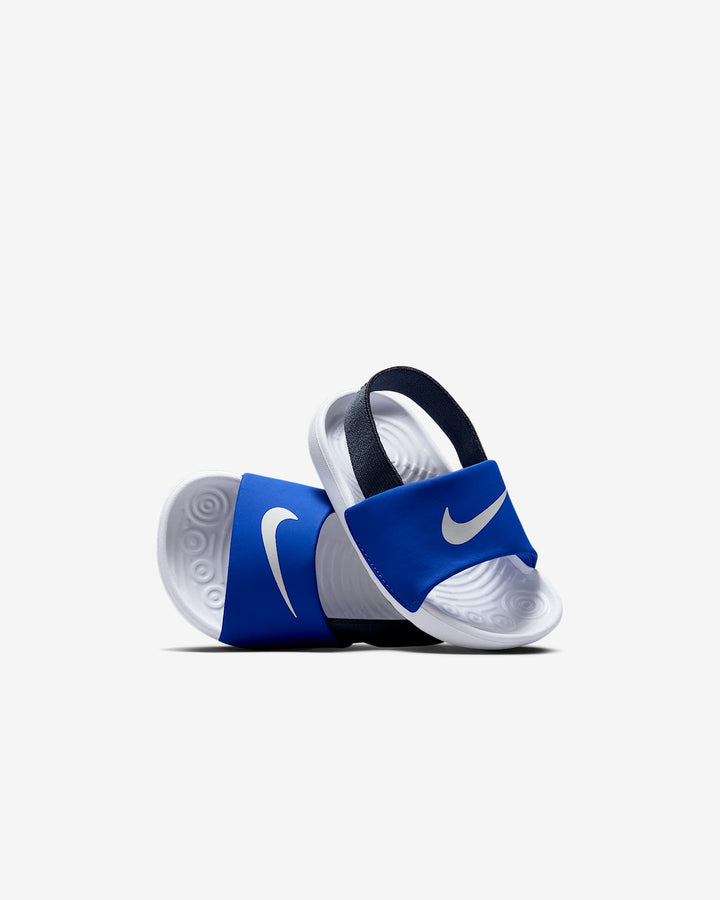 NIKE NIÑO CHANCLETA KAWA SLIDE BT GAME ROYAL/WHITE