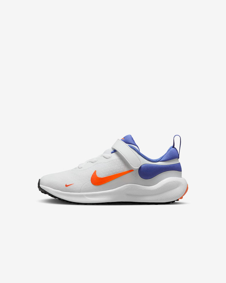 NIKE NIÑO ZAPATILLA REVOLUTION 7 WHT/TM ORNG-ASTRNMY