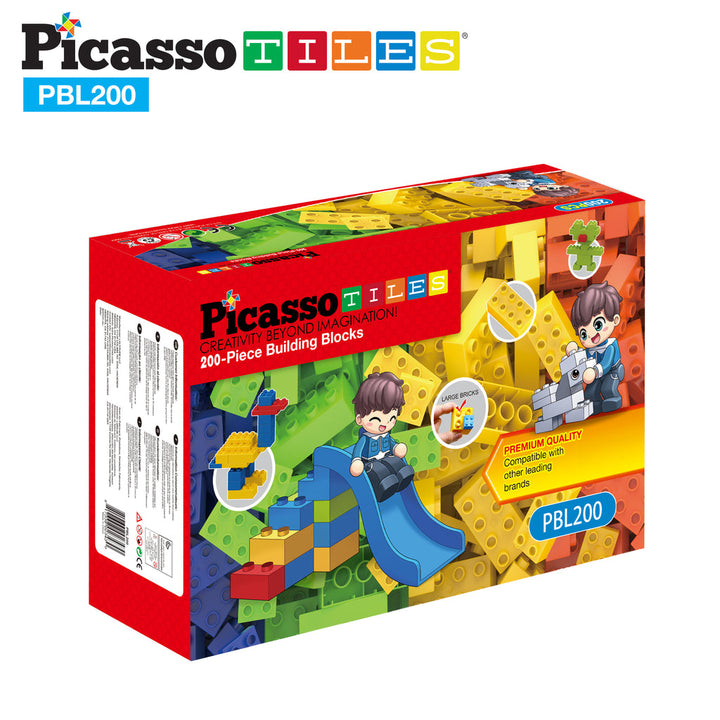 PICASSO TILES BLOQUES DE LADRILLOS GRANDES SET DE 200 PIEZAS