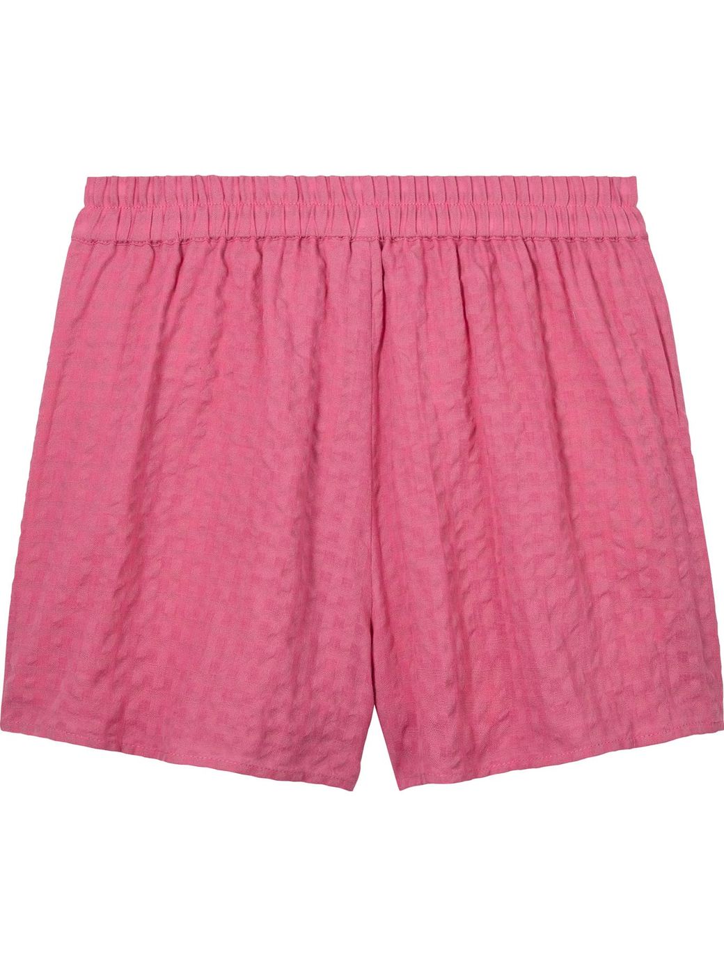 TOMMY HILFIGUER NIÑA SHORT SEERSUCKER GINGHAM GLAMOUR PINK