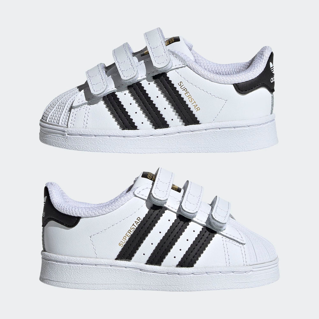 ADIDAS NIÑO ZAPATILLA SUPERSTAR CF I WHITE/C BLACK