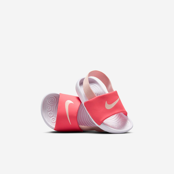 NIKE NIÑO CHANCLETA KAWA SLIDE BT MAGIC EMBER PNK-WHT