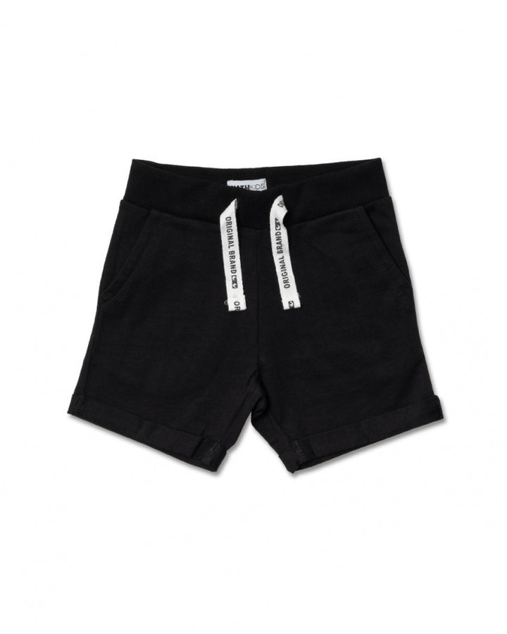 NATHKIDS NIÑO SHORT BASICS NEGRO