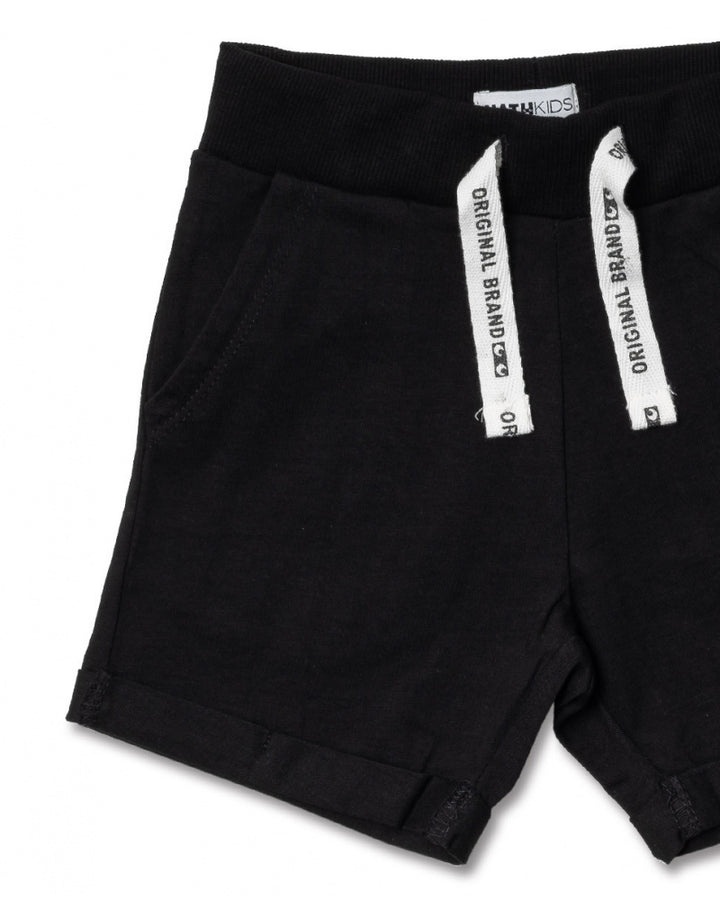 NATHKIDS NIÑO SHORT BASICS NEGRO