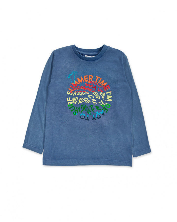 NATHKIDS NIÑO TSHIRT BEACH DAYS AZUL