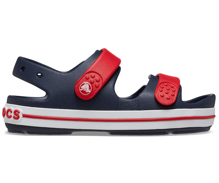 CROCS NIÑO CHANCLETA CROCBAND CRUISER T NAVY/VRED