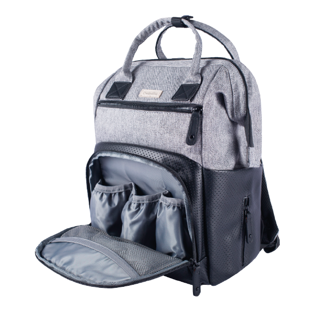 CUTEBABIES PAÑALERA TIPO MOCHILA DO IT COOL GRIS