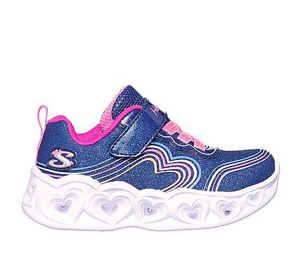 SKECHERS NIÑA ZAPATILLA HEAR TLIGHTS DARK BLUE/PINK