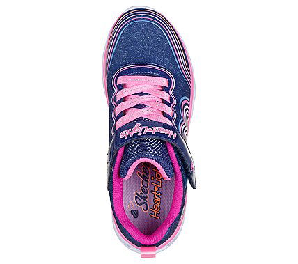 SKECHERS NIÑA ZAPATILLA HEAR TLIGHTS DARK BLUE/PINK