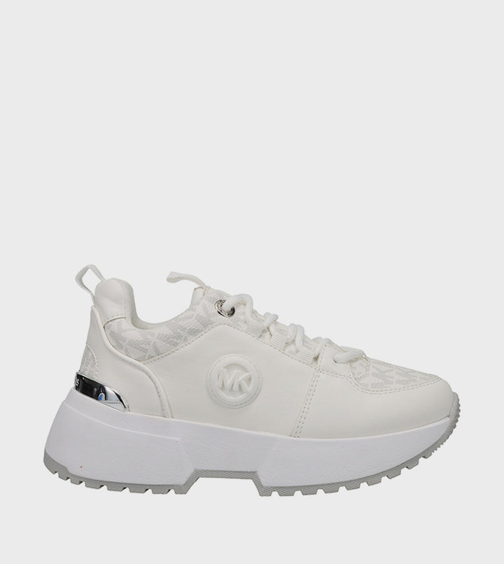 MICHAEL KORS NIÑA ZAPATILLA COSMO LOGO WHITE/SILVER