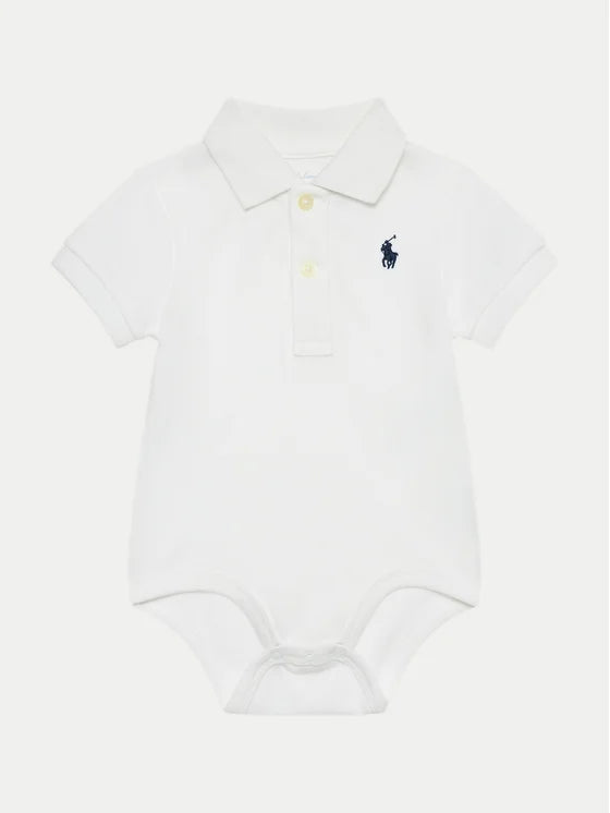 RALPH LAUREN BEBE NIÑO BODY POLO WHITE