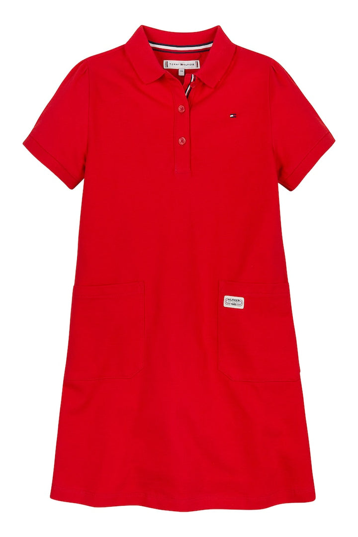 TOMMY HILFIGUER NIÑA VESTIDO FIERCE RED