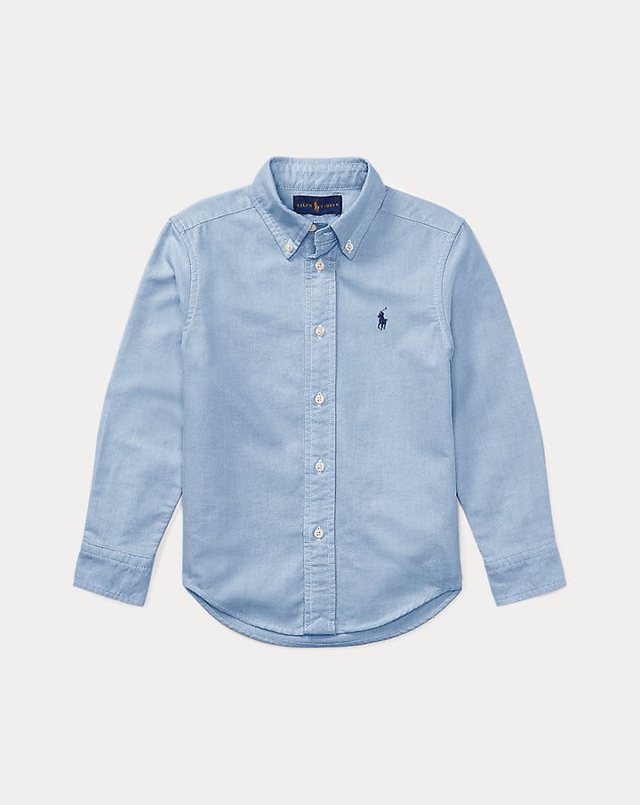 RALPH LAUREN NIÑO CAMISA SLIM FIT BLUE