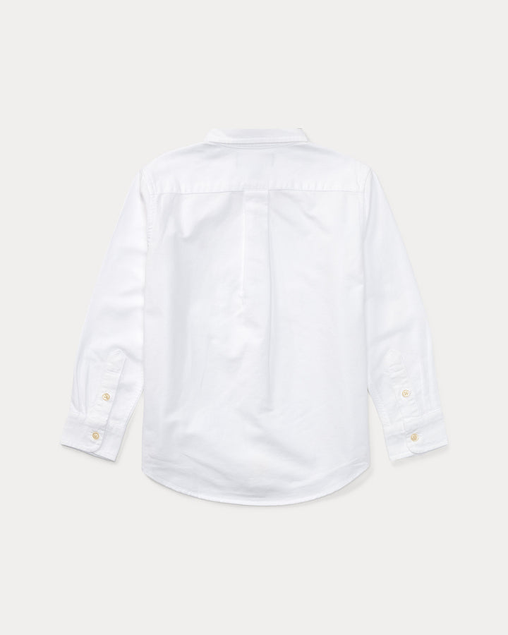 RALPH LAUREN NIÑO CAMISA SLIM FIT WHITE