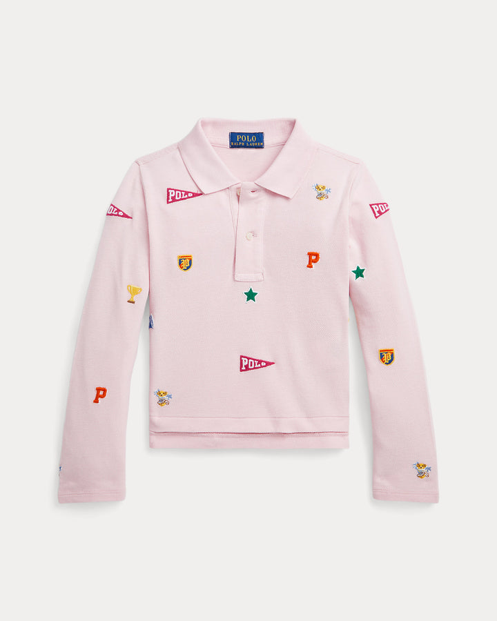 RALPH LAUREN NIÑA CAMISA HINT OF PINK