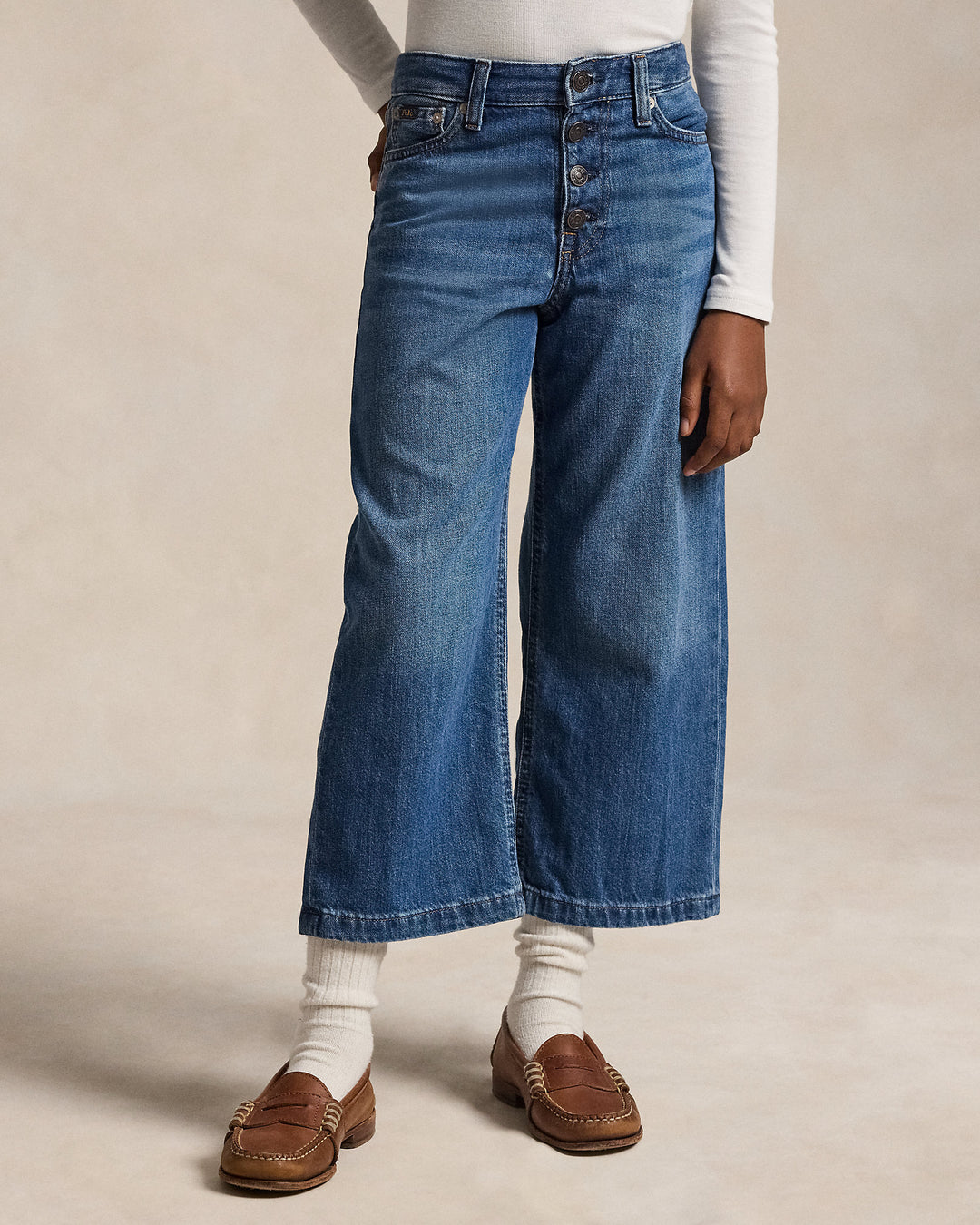 RALPH LAUREN NIÑA JEAN WIDE LEG TAMERA WASH