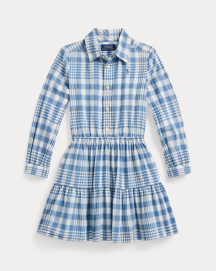 RALPH LAUREN NIÑA VESTIDO BLUE CREAM