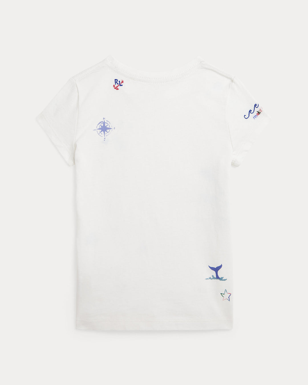 RALPH LAUREN NIÑA TSHIRT GRAPHIC DECKWASH WHITE