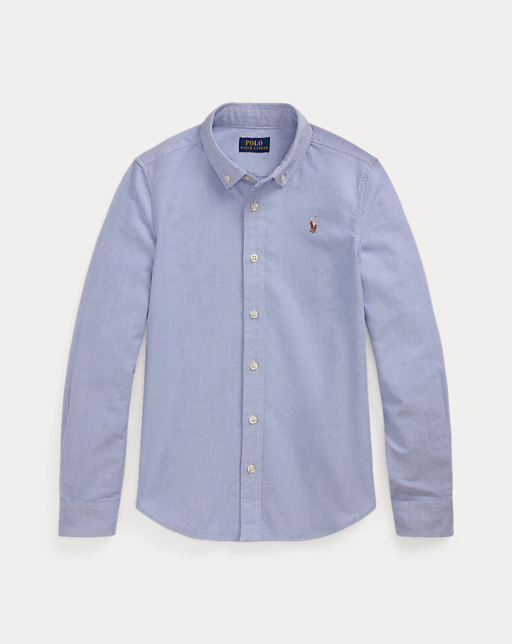 RALPH LAUREN NIÑA CAMISA CLASSIC OXFORD BLUE HYACINTH