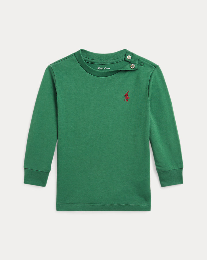 RALPH LAUREN BEBE NIÑO TSHIRT STUART GREEN/C3950