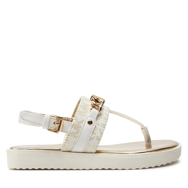 MICHAEL KORS NIÑA SANDALIA BRANDY MARLOW WHT/GOLD