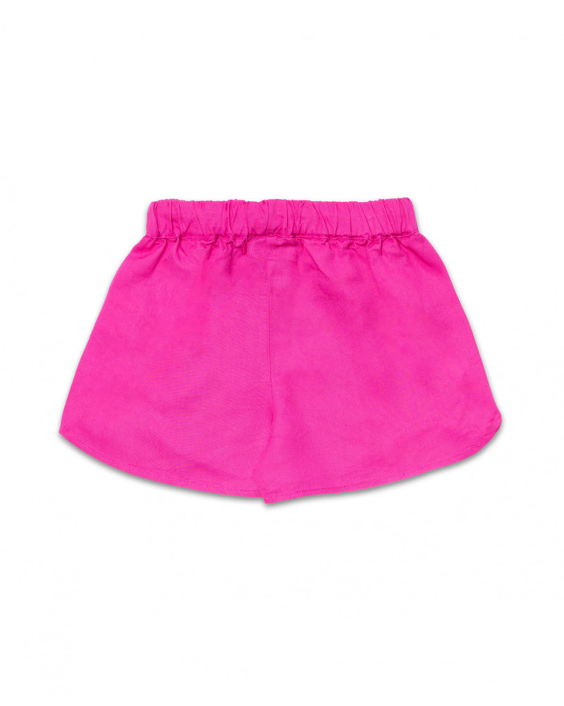 NATHKIDS NIÑA SHORT FULL BLOOM FUCSIA