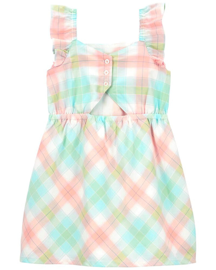 CARTERS NIÑA VESTIDO PLAID