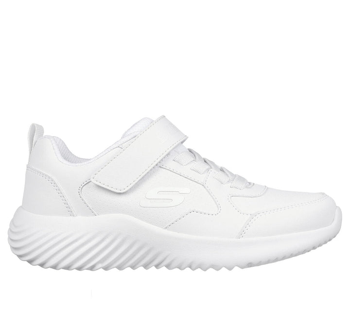 SKECHERS NIÑO ZAPATILLA BOUNDER - POWER STUDY WHITE