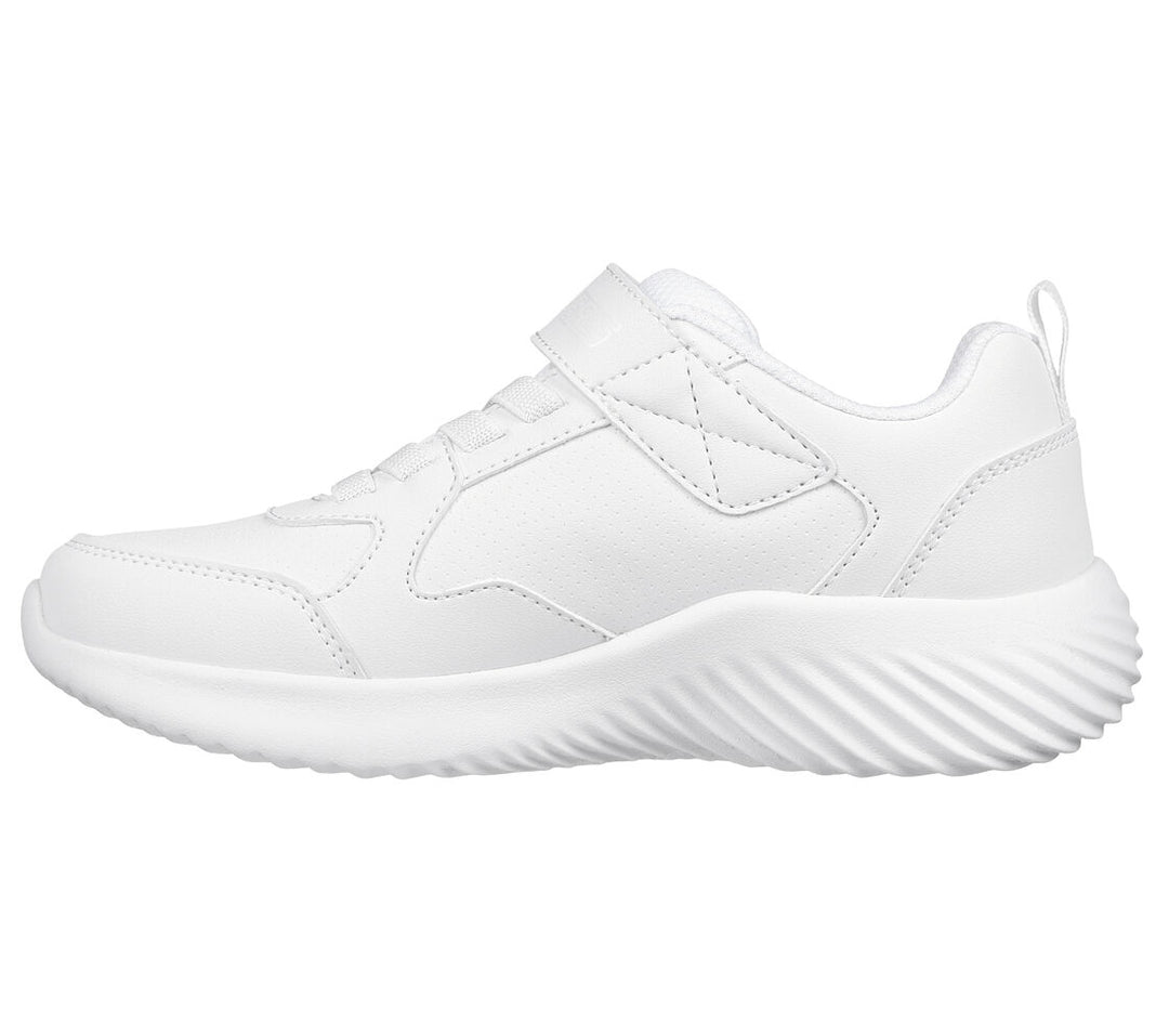 SKECHERS NIÑO ZAPATILLA BOUNDER - POWER STUDY WHITE