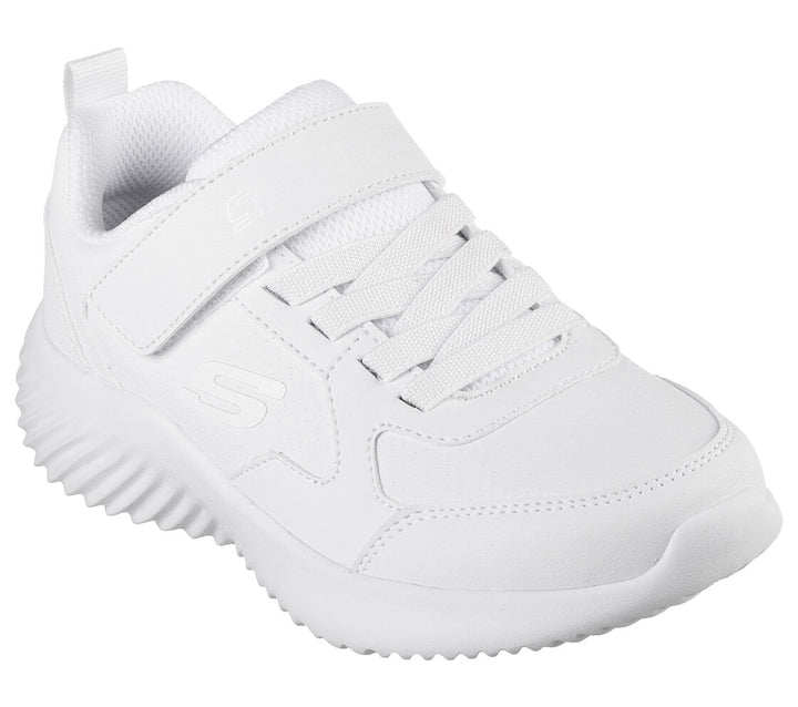 SKECHERS NIÑO ZAPATILLA BOUNDER - POWER STUDY WHITE