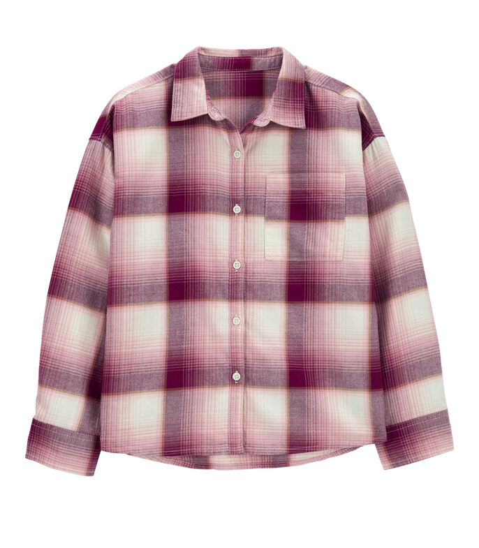 OSHKOSH NIÑA CAMISA PLAID PINK