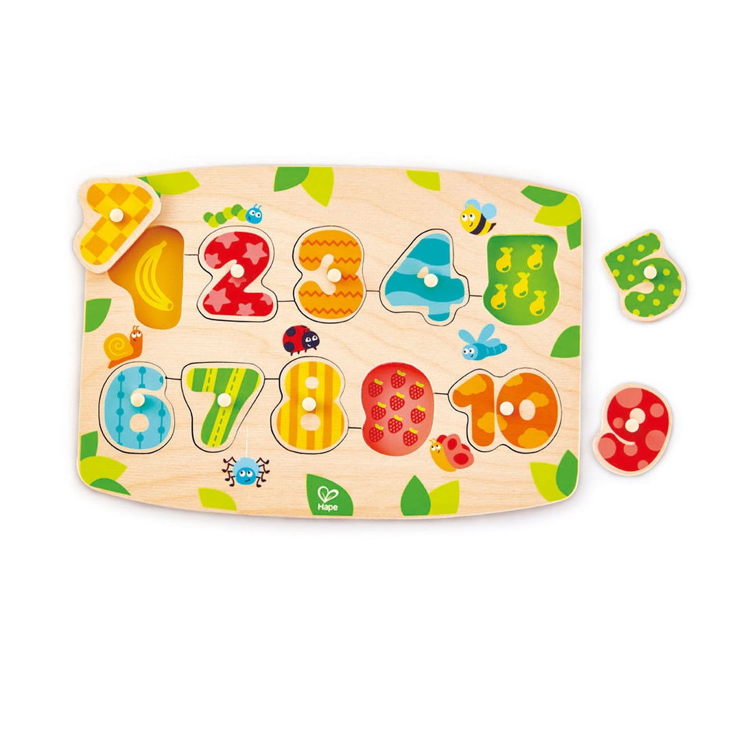 HAPE NUMBER PEG PUZZLE