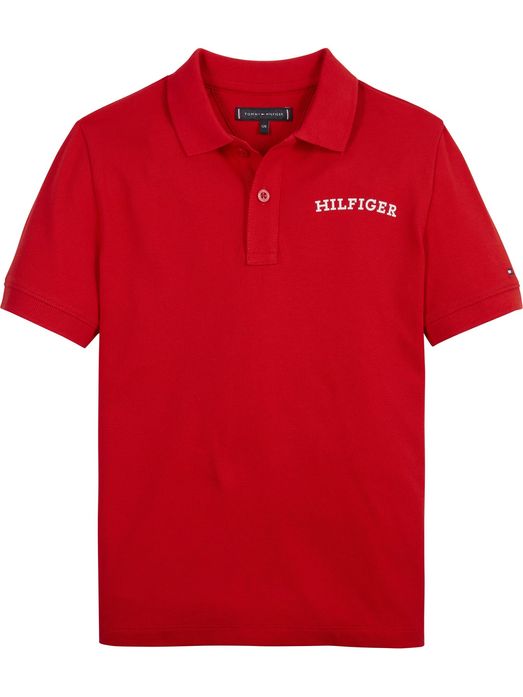 TOMMY HILFIGER NIÑO POLO WCC MONOTYPE RED