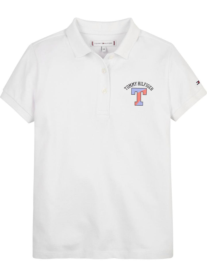 TOMMY HILFIGER NIÑA POLO WCC VARSITY T WHITE