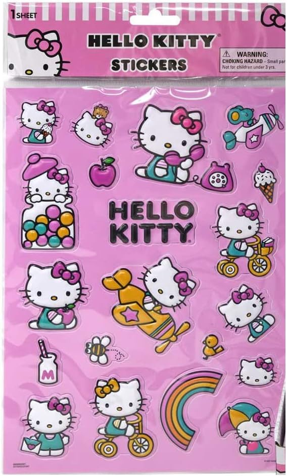 TOYS STICKERS HELLO KITTY RAISED