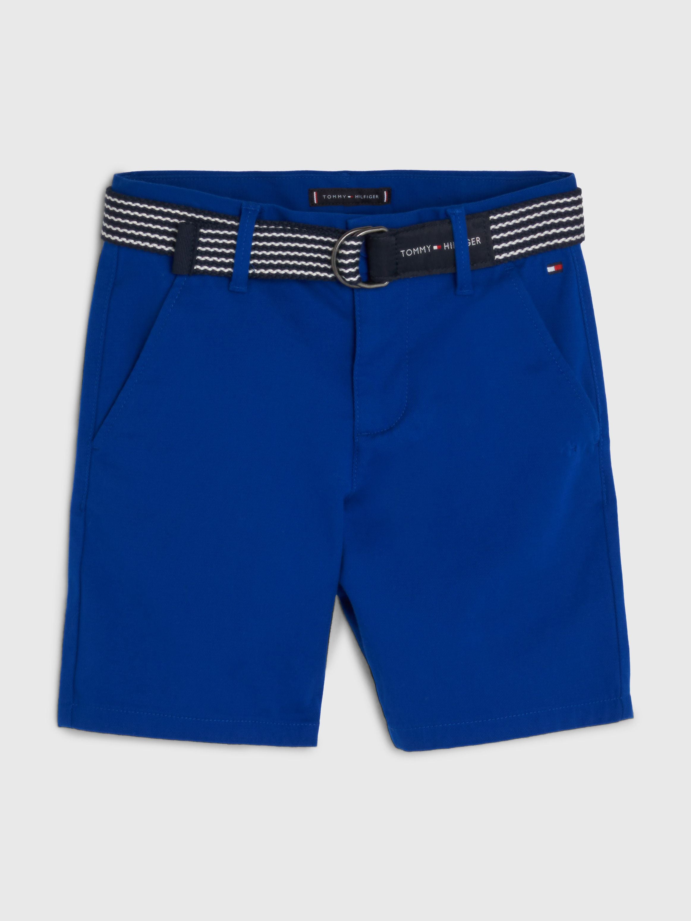 TOMMY HILFIGER NI O SHORT ESSENTIAL BELTED CHINO ULTRA BLUE Poppy s